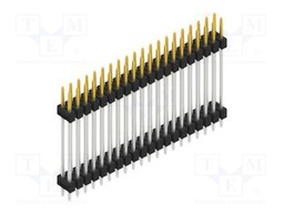 Connector: pin strips; pin header; male; PIN: 40; 2.54mm; THT; 2x20