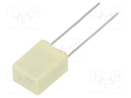 Capacitor: polyester; 220nF; 40VAC; 63VDC; Pitch: 5mm; ±10%