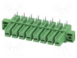 PCB headers, nominal cross section: 6 mm?, color: green, nom