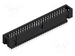 Connector: pin strips; pin header; male; PIN: 50; 2.54mm; THT; 2x25