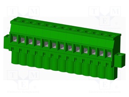 Connector: pluggable terminal block; plug; female; angled 90°