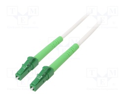 Fiber patch cord; OS2; LC/APC,both sides; 30m; LSZH; white