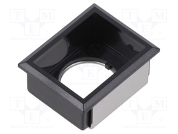 Button holder; 22mm; 61; 21x27mm; Face dim: 24x30mm; Body: black