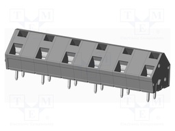 Connector: PCB terminal block; terminal; angled 45°; on PCBs