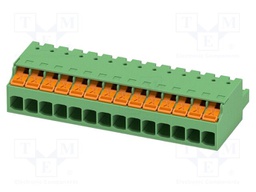 PCB connector, nominal cross section: 2.5 mm2, color: green,