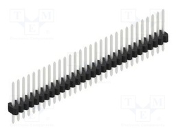 Connector: pin strips; pin header; male; PIN: 30; 1.27mm; THT; 1x30