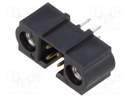2+2 Pos. Male DIL Vertical Throughboard Conn. Jackscrews