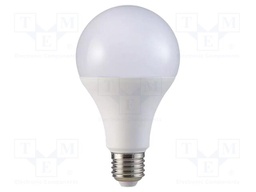 LED lamp; white warm; E27; 220÷240VAC; 17W; 3000K; CRImin: 80