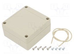 Enclosure: multipurpose; X: 80mm; Y: 85mm; Z: 40mm; Ritec; ABS; IP65