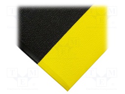 Anti fatigue mat; Width: 0.9m; L: 1.5m; Mat: PVC,foam; Colour: black