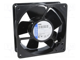 Fan: AC; axial; 115VAC; 119x119x38mm; 180m3/h; 45dBA; slide bearing
