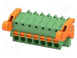 PCB connector, nominal cross section: 1.5 mm2, color: green,