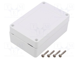 Enclosure: multipurpose; X: 120mm; Y: 80mm; Z: 60mm; ZP; ASA; white