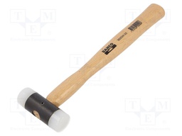 Hammer; 150g; Handle mat: wood; Size: 22mm; Tip: round; W: 60mm
