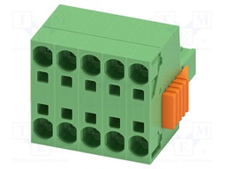 PCB connector, nominal cross section: 6 mm?, color: green, n