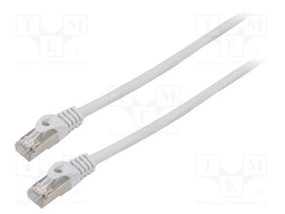 Patch cord; F/UTP; 6; stranded; CCA; PVC; grey; 2m; 26AWG; Cores: 8