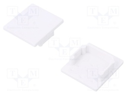 Cap for LED profiles; white; ABS; Application: LINEA20