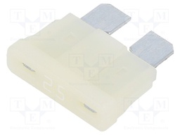 Fuse: fuse; 25A; 58VDC; automotive; 19.3mm; tin alloy