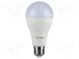LED lamp; neutral white; E27; 220÷240VAC; 1521lm; P: 17W; 200°; IP20