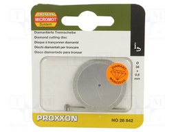 Cutting diamond wheel; Ø: 38mm; Øhole: 2.35mm