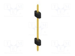 Connector: pin strips; pin header; male; PIN: 1; 1.27mm; THT; 1x1