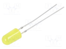 LED; 4.8mm; yellow; 1120÷1560mcd; 60°; Front: convex; 3/3.5/5V