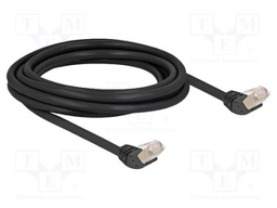 Patch cord; S/FTP; Cat: 6a; RJ45 up angled plug,both sides; 3m