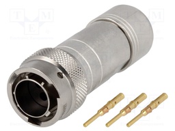 Connector: circular; Series: RT360; plug; male; crimped; for cable