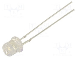 LED; blue; 5mm; 330÷500mcd; 140°; Front: flat; 2.7÷2.9VDC; -30÷85°C