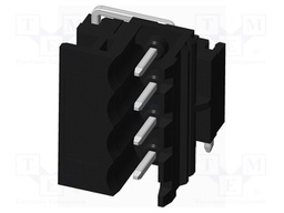 Connector: pluggable terminal block; socket; male; side,angled