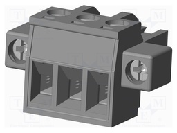 Connector: pluggable terminal block; plug; female; straight; grey