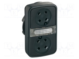 Switch: double; Stabl.pos: 1; 22mm; IP20; Pushbutton: flat; Pos: 2