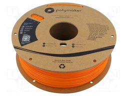 Filament: PLA; 1.75mm; orange; 190÷230°C; 1kg; Table temp: 45°C
