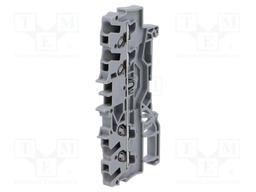 DIN Rail Mount Terminal Block, 4 Ways, 22 AWG, 14 AWG, 1.5 mm², Clamp, 18 A