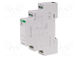 Relay: electromagnetic; Uswitch: max.250VAC; Ioper.max: 8A; IP20