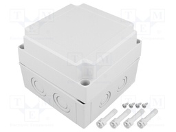 Enclosure: multipurpose; X: 130mm; Y: 130mm; Z: 100mm; MNX; grey; IK08