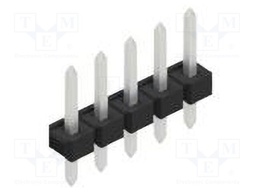Connector: pin strips; pin header; male; PIN: 5; 2.54mm; THT; 1x5