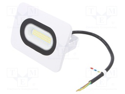 Lamp: LED flood light; 4000(typ)K; IP65; Body: white; 20W; 230VAC