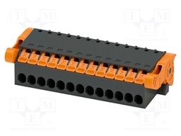 PCB connector, nominal cross section: 1.5 mm2, color: black,