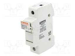 Fuse base; 10x38mm; for DIN rail mounting; 32A; Poles: 1; 1kVDC