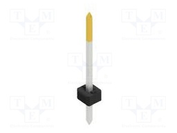 Connector: pin strips; pin header; male; PIN: 1; 2mm; THT; 1x1; 100V