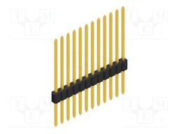 Connector: pin strips; pin header; male; PIN: 12; 1.27mm; THT; 1x12
