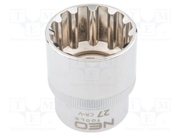 Socket; socket spanner,spline (12-angles); 27mm; 1/2"