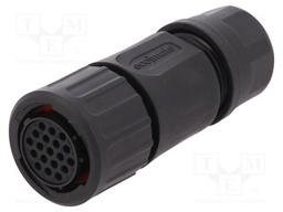 Connector: circular; Series: eco|mate Aquarius; plug; female; 250V