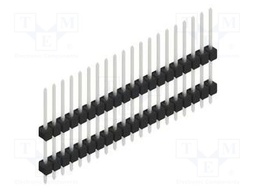Connector: pin strips; pin header; male; PIN: 20; 2.54mm; THT; 1x20