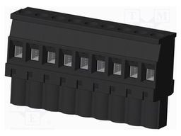 Connector: pluggable terminal block; plug; female; angled 90°