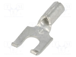 Fork terminal; M3,5; crimped; for cable; non-insulated; copper