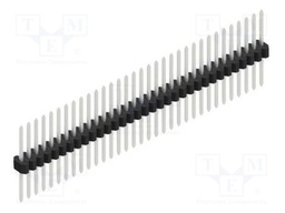 Connector: pin strips; pin header; male; PIN: 33; 1.27mm; THT; 1x33