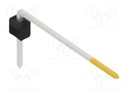 Connector: pin strips; pin header; male; PIN: 1; 2.54mm; THT; 1x1