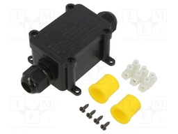 Connector: AC supply; screw terminal; IP68; Body: black